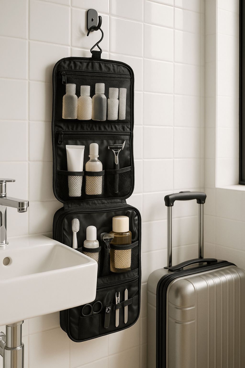 Best Hanging Toiletry Bag for Air Travel Tips - Velvet Haven