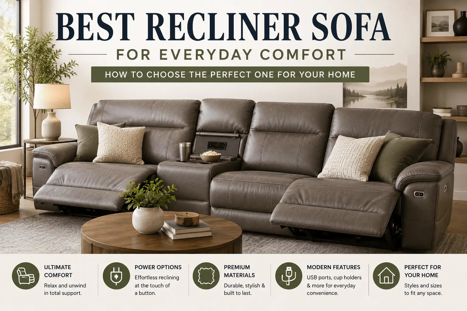 Best Recliner Sofa for Everyday Comfort: How to Choose the Perfect One - Velvet Haven