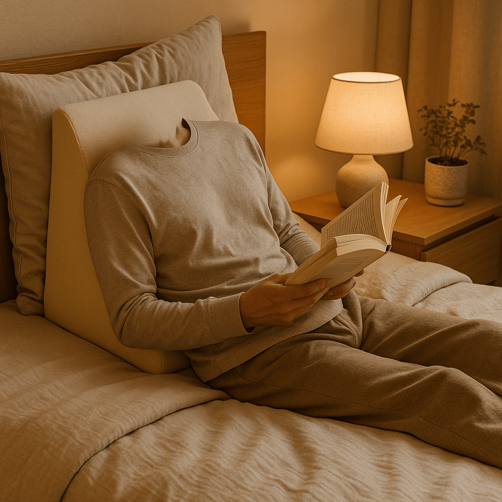 Comfortable Back Support While Reading - Velvet Haven