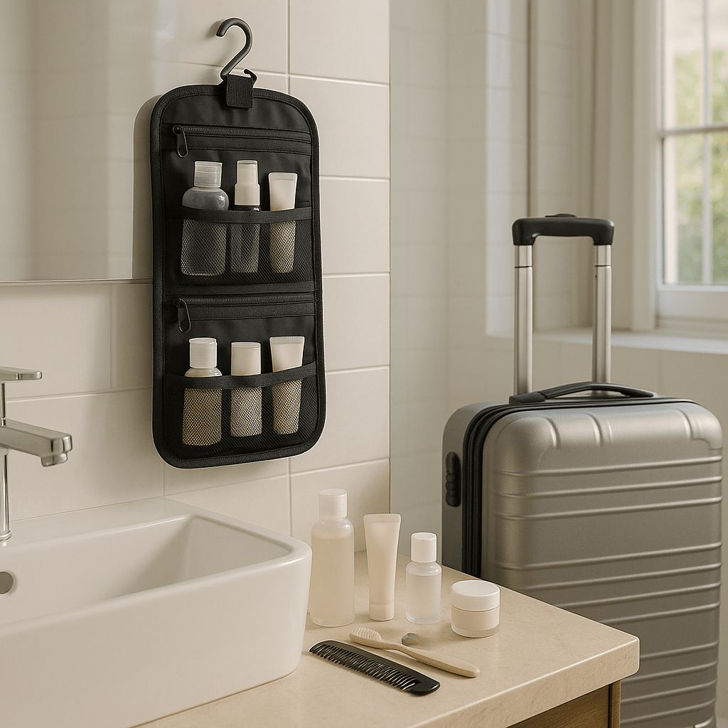 Compact Toiletry Bag for Carry On Travel Tips - Velvet Haven