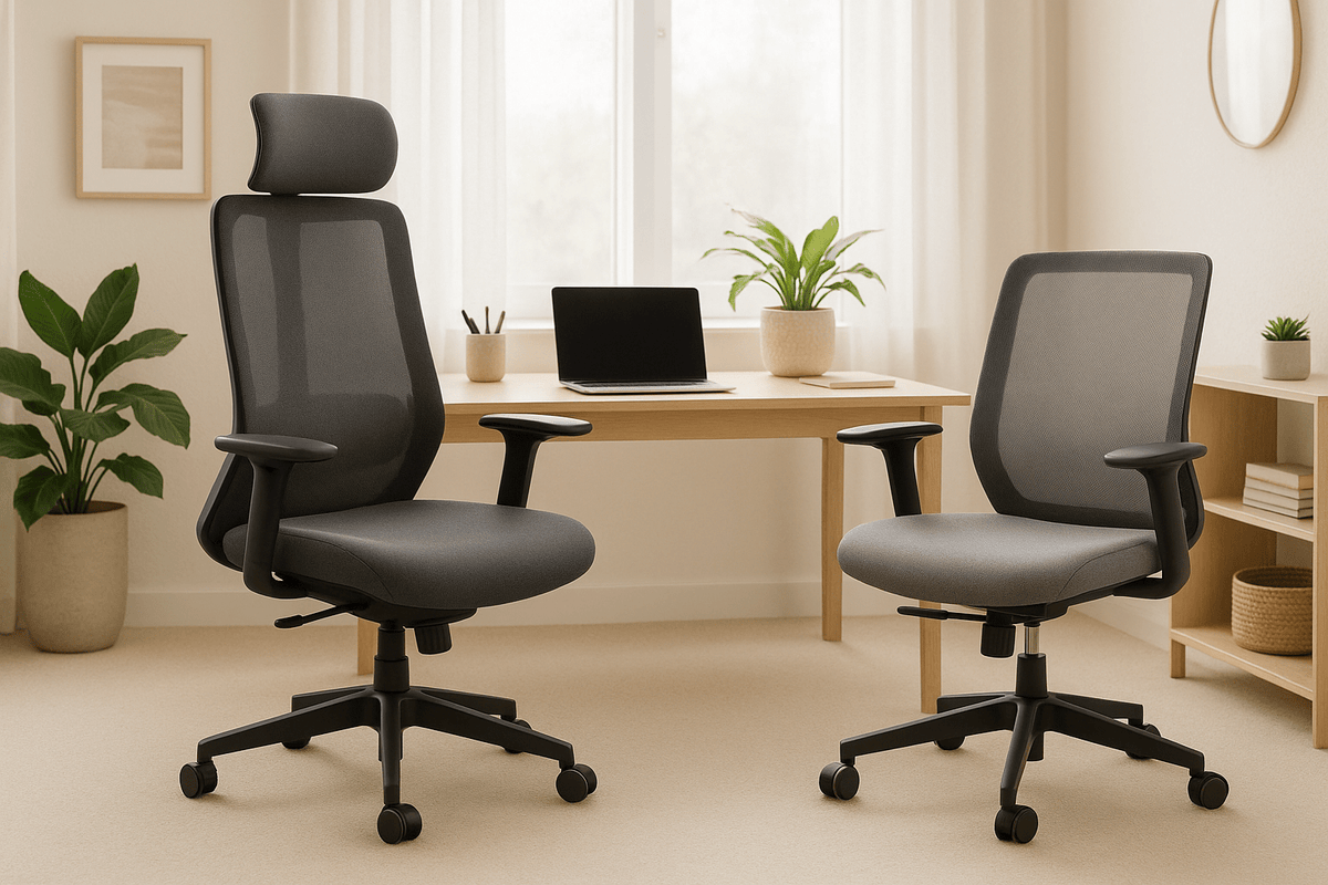 High-Back vs Mid-Back Office Chair Guide - Velvet Haven