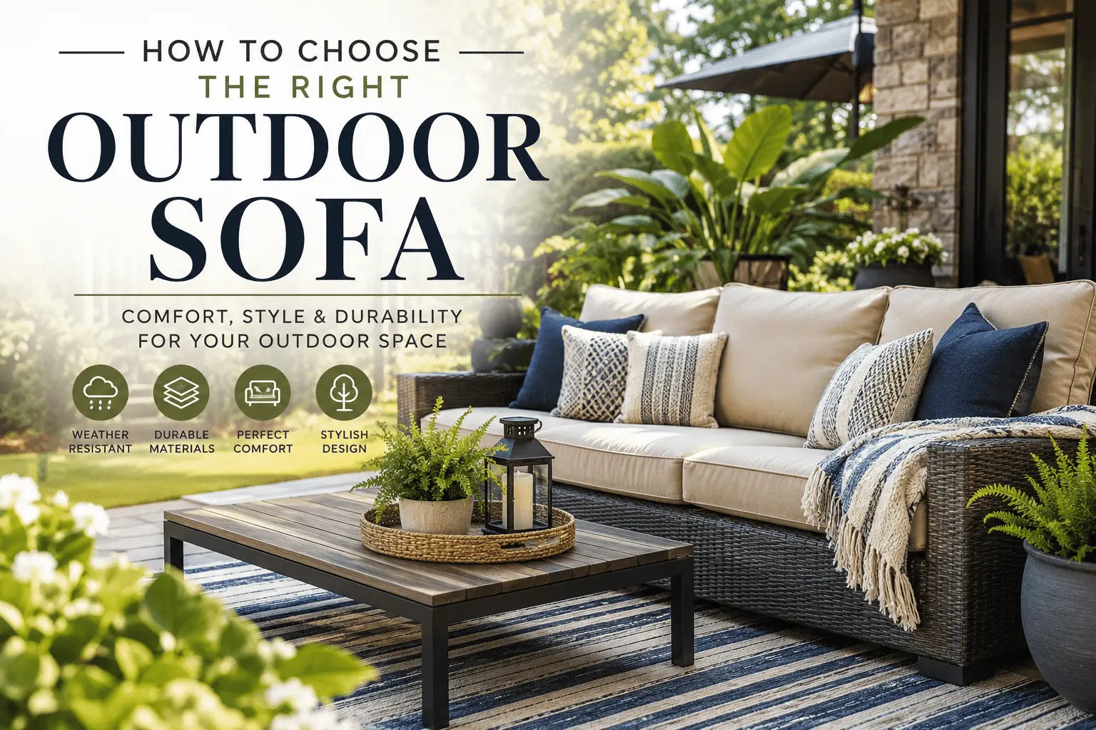 How to Choose the Right Outdoor Sofa: The Ultimate Buying Guide - Velvet Haven