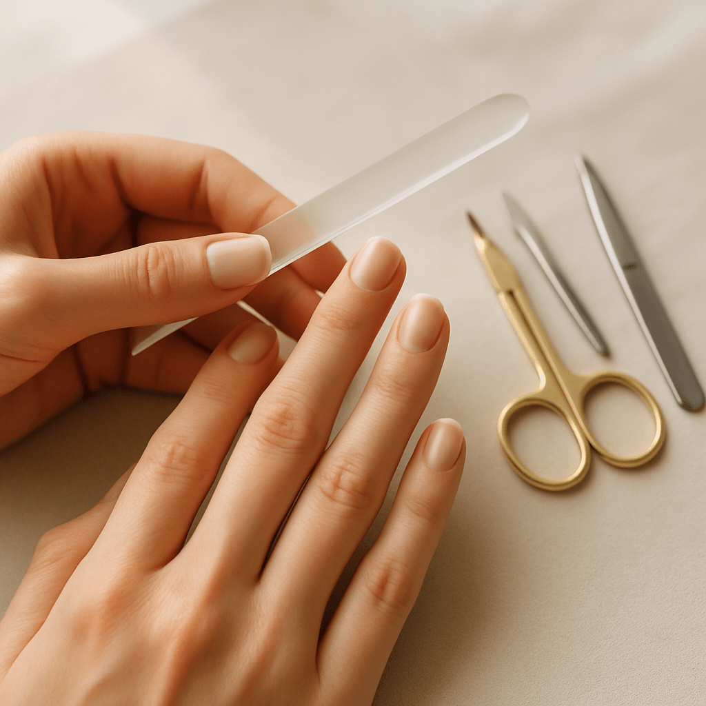 How to File Nails Without Splitting Them - Velvet Haven
