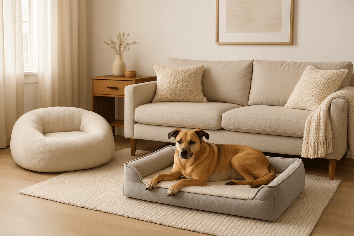 Human Dog Bed vs Traditional Dog Bed - Velvet Haven