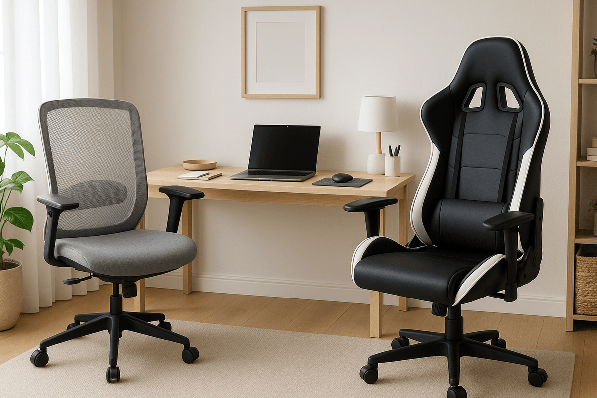 Office Chair vs Gaming Chair for Home Work - Velvet Haven