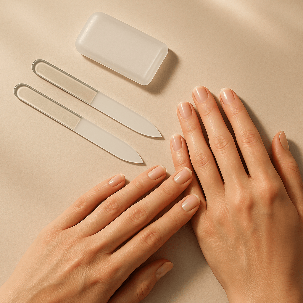 Tempered Glass vs Czech Glass Nail Files Guide - Velvet Haven