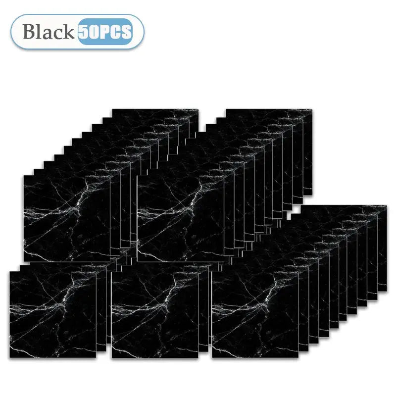 10-50PCS Marble Style Floor Stickers Thickened Self-adhesive Flooring Wear-resistant PVC Flooring Stickers Household Floor Mats - Velvet Haven