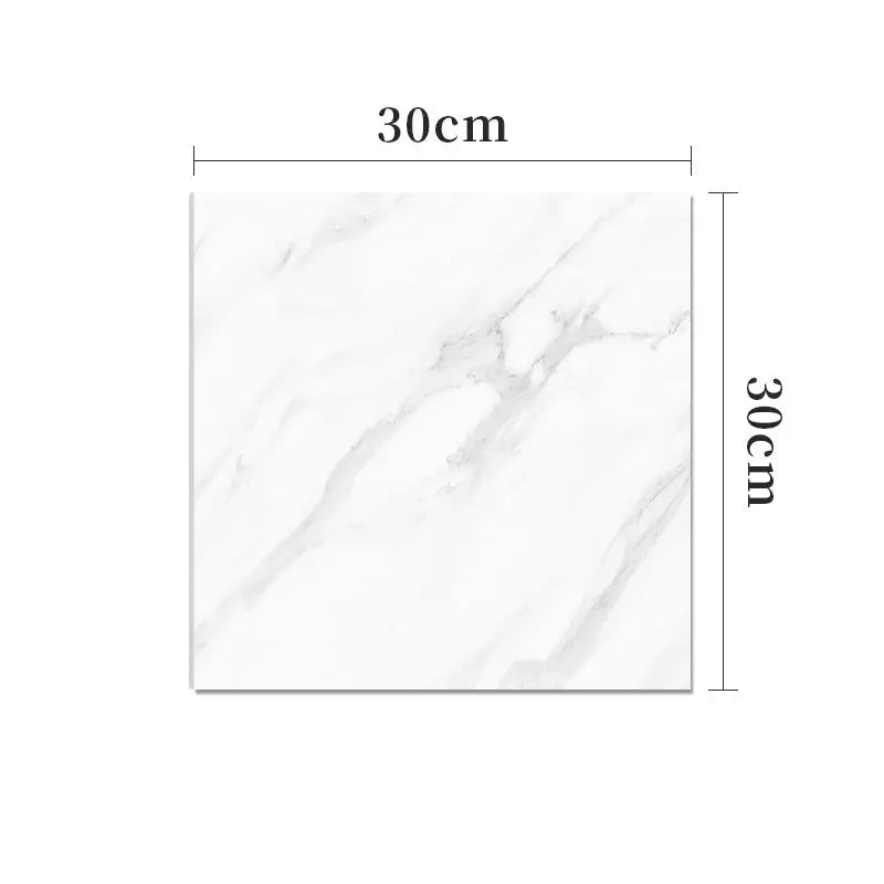 10-50Pcs PVC Marble Wall Stickers Self-Adhesive Thickened Tile Sticker Bathroom Waterproof Floor Sticker Kitchen Home Decoration - Velvet Haven
