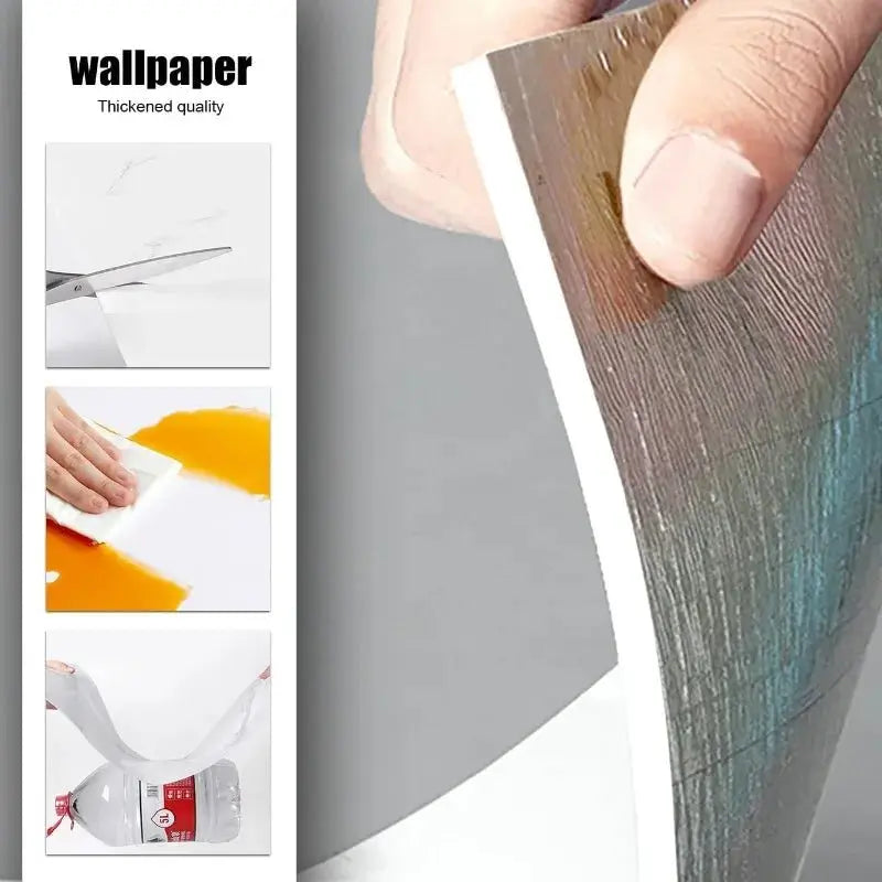 10-50PCS Thickened Self-adhesive Decor Wall Sticker Marble Tile Floor Sticker PVC Waterproof Toilet Kitchen Wall Sticker Bedroom - Velvet Haven
