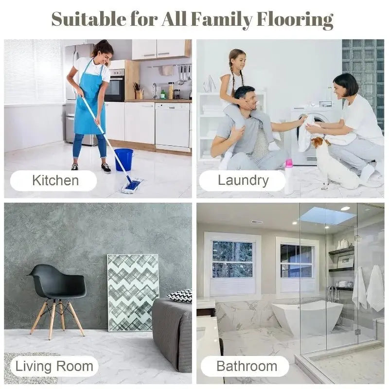 10-50PCS Thickened Self-adhesive Decor Wall Sticker Marble Tile Floor Sticker PVC Waterproof Toilet Kitchen Wall Sticker Bedroom - Velvet Haven