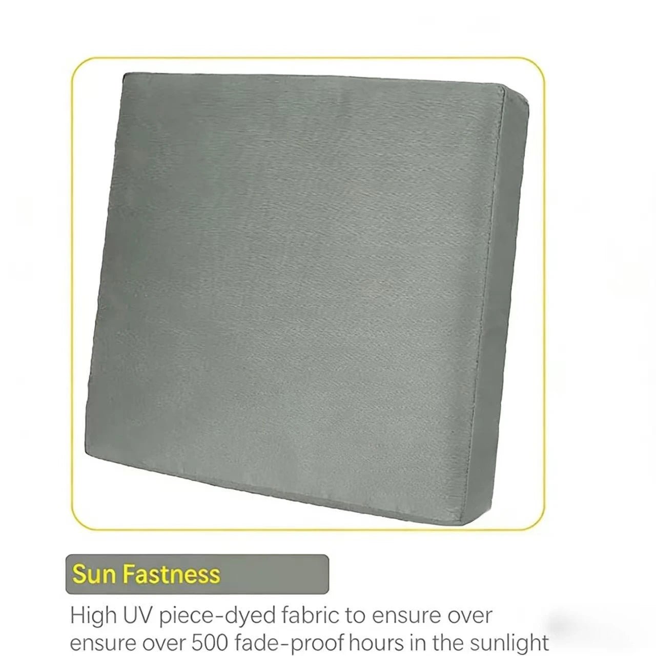 600D waterproof patio chair cushion cover protecting an outdoor seat cushion
