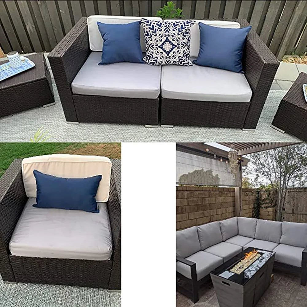 600D waterproof patio chair cushion cover protecting an outdoor seat cushion