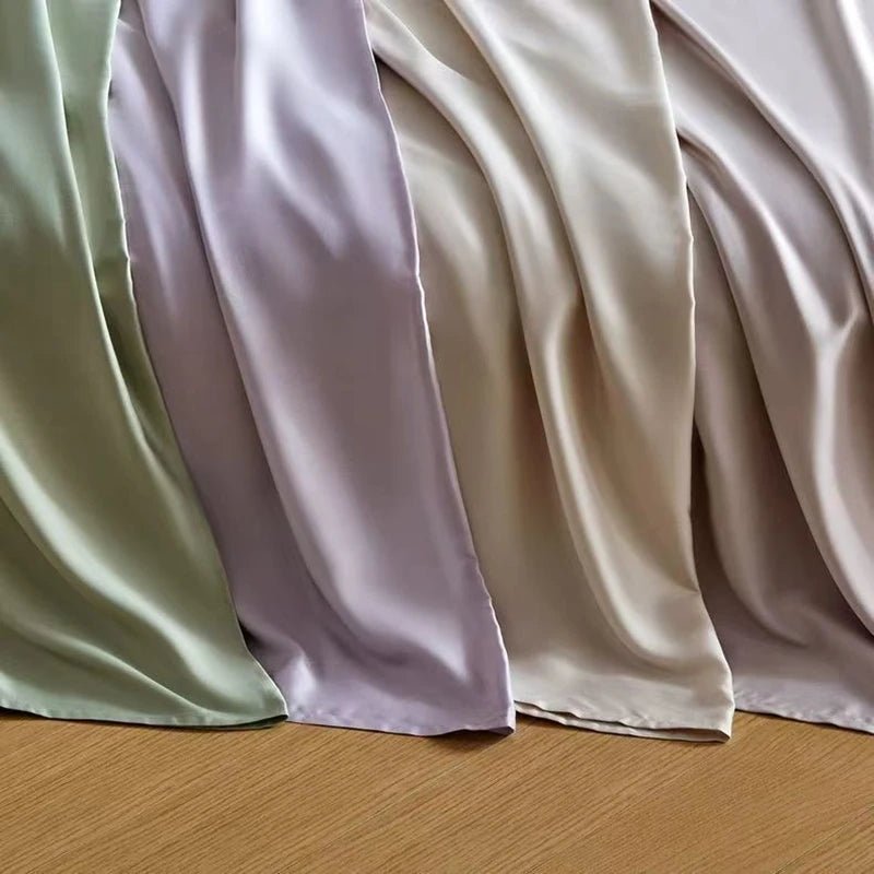 100% Bamboo Fibre Bedsheet Twin Queen King Size Flat Sheet Summer Solid Color Antibacterial Cooling Single And Double Bed Linens - Velvet Haven