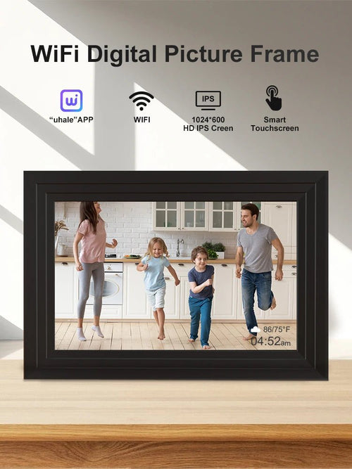 10.1 Inch WiFi Digital Photo Frame, 32GB Touch Screen - Velvet Haven