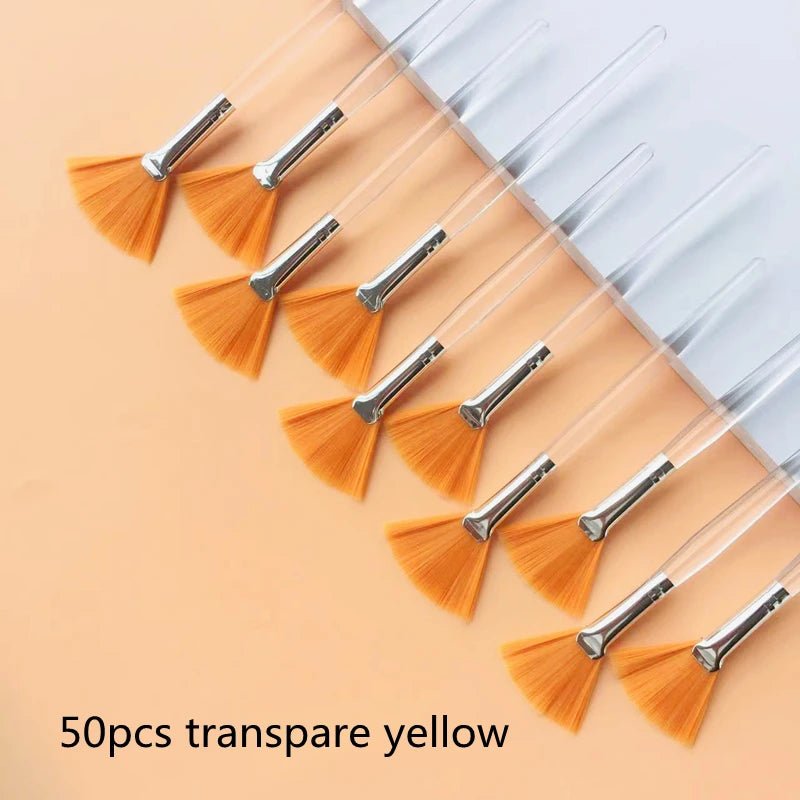 Fan-Shaped Foundation & Facial Mask Makeup Brush Set (10/20/50 Pieces) - Velvet Haven