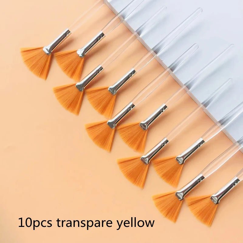 Fan-Shaped Foundation & Facial Mask Makeup Brush Set (10/20/50 Pieces) - Velvet Haven