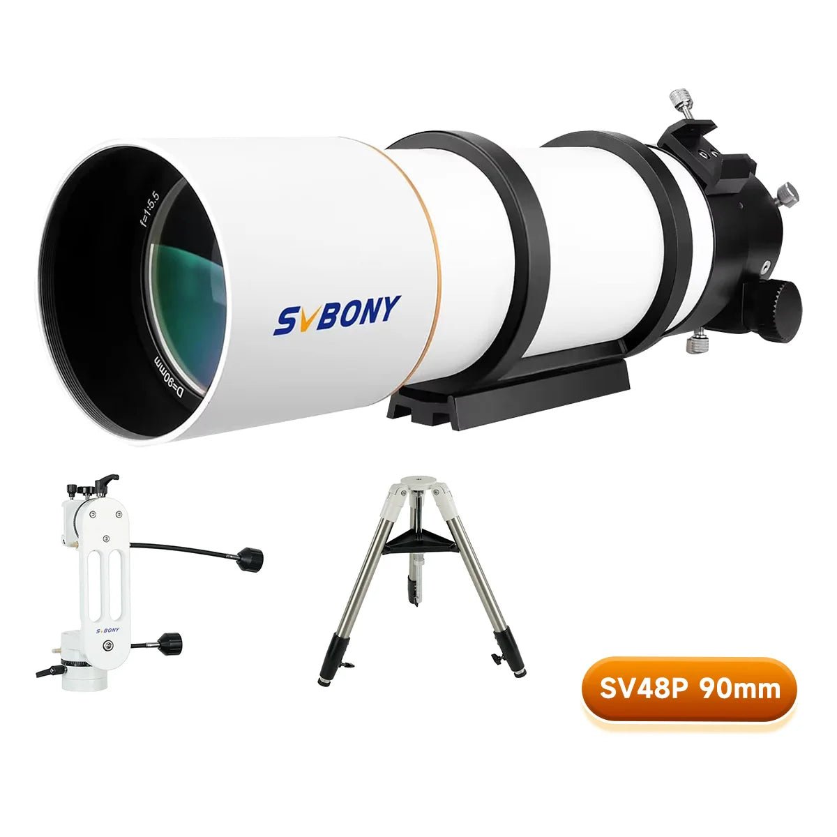 102mm Aperture Refractor Telescope with Dual-Speed Focuser for Deep Sky Astrophotography - Velvet Haven