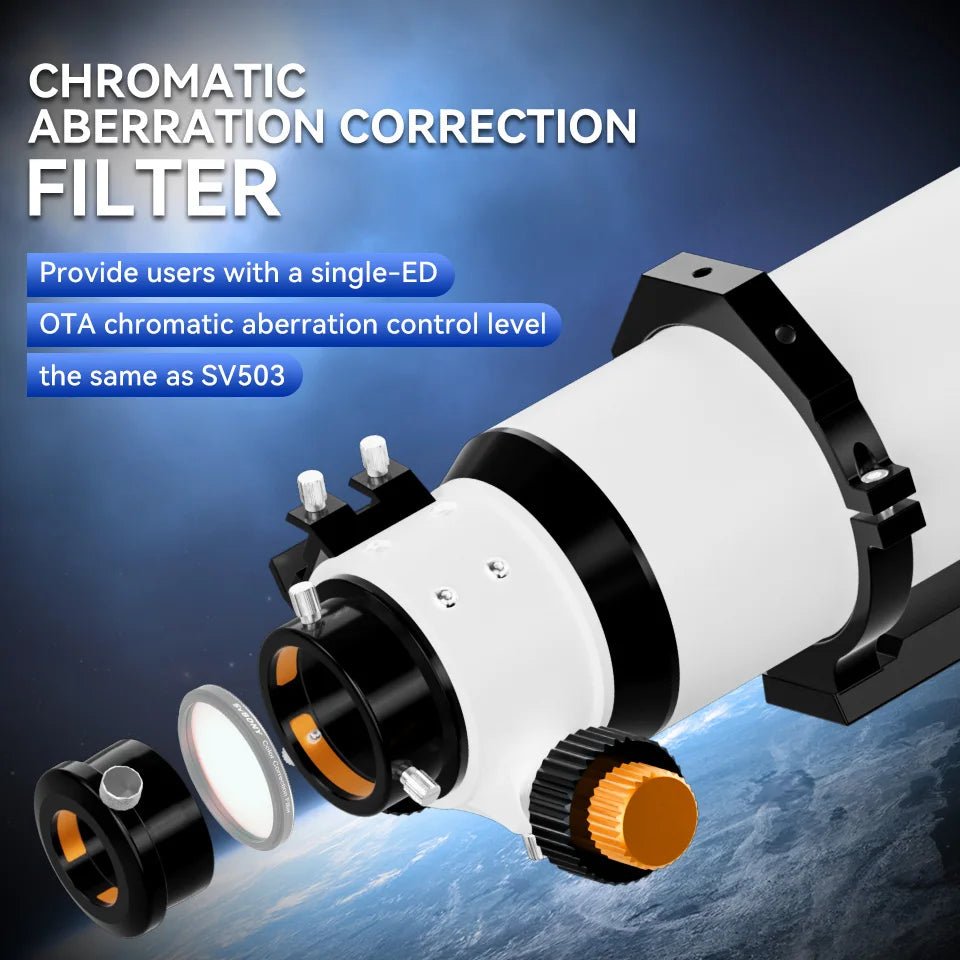 102mm Aperture Refractor Telescope with Dual-Speed Focuser for Deep Sky Astrophotography - Velvet Haven