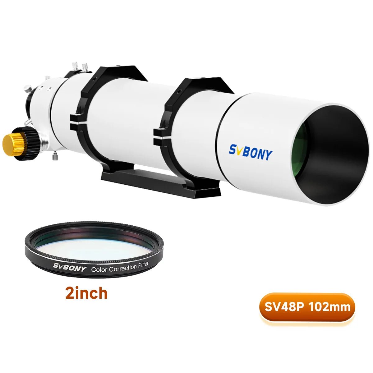 102mm Aperture Refractor Telescope with Dual-Speed Focuser for Deep Sky Astrophotography - Velvet Haven