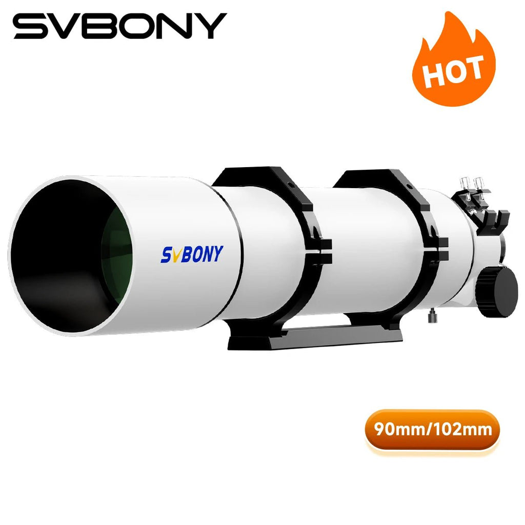 102mm Aperture Refractor Telescope with Dual-Speed Focuser for Deep Sky Astrophotography - Velvet Haven