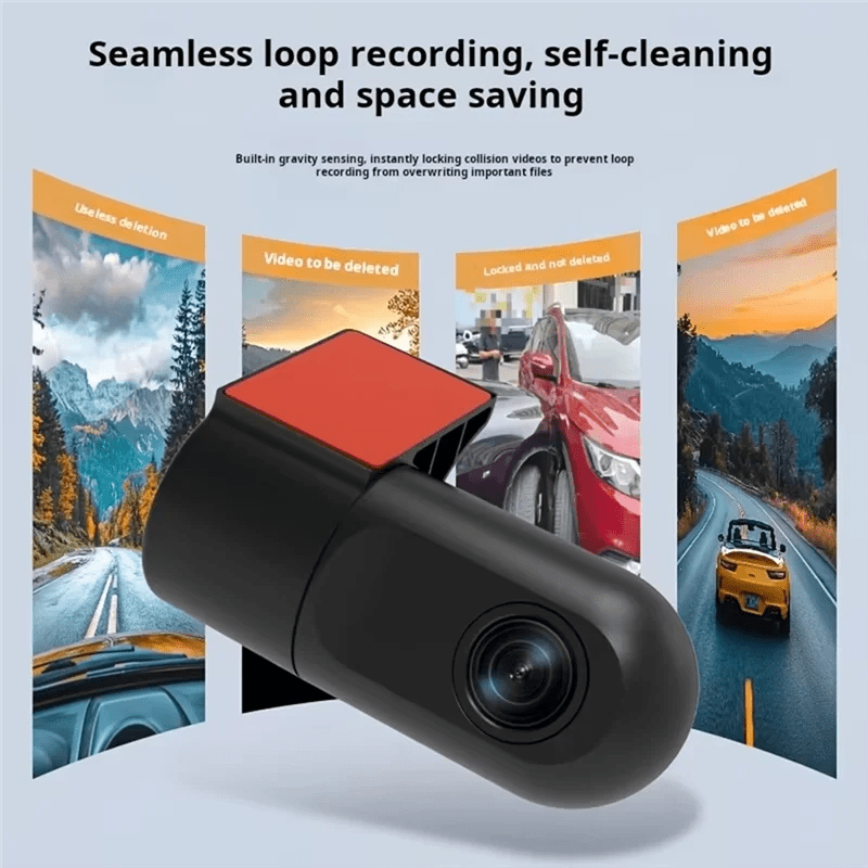 1080P Wifi Dash Camera IR Night Vision, 360° Rotation, APP Control–Smart Video Recording Car Camera For Cars - Velvet Haven