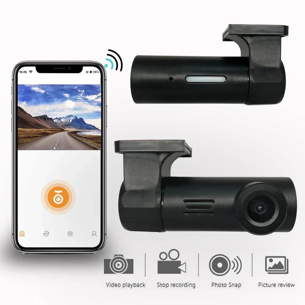 1080P Wifi USB MINI smart car connected to power DVR Dash camera night vision video recorder - Velvet Haven