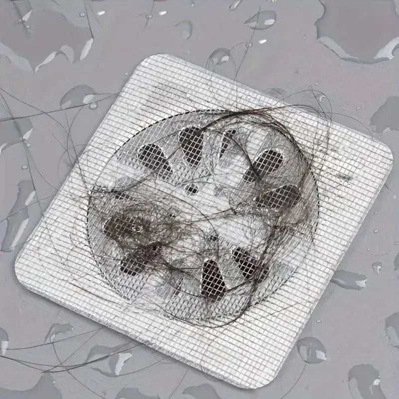 10pcs Disposable Shower Drain Hair Catcher Mesh Shower Drain Covers Floor Sink Strainer Filter Hair Stopper For Bathroom Kitchen - Velvet Haven