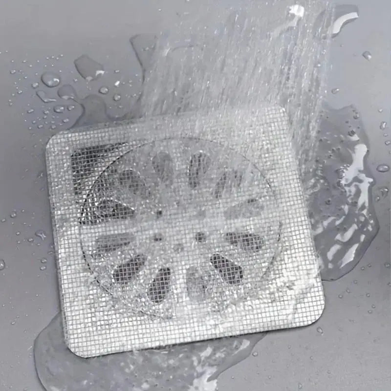 10pcs Disposable Shower Drain Hair Catcher Mesh Shower Drain Covers Floor Sink Strainer Filter Hair Stopper For Bathroom Kitchen - Velvet Haven
