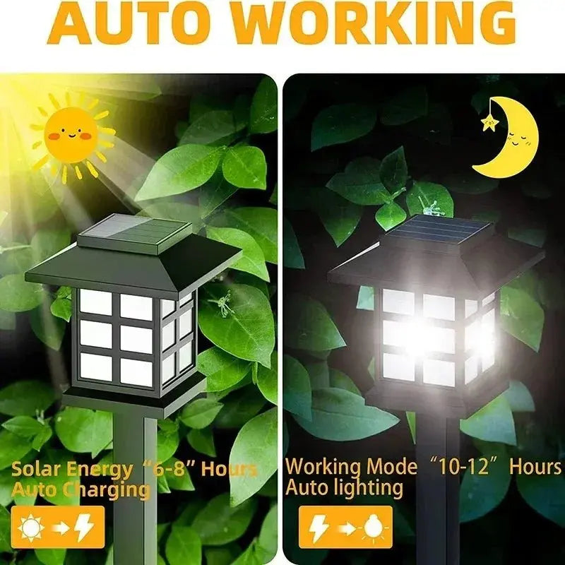1/2/4/6/8/12Pcs Solar LED Pathway Lights Outdoor Waterproof Walkway Garden Decor Street Lamp for Landscape Yard Patio Driveway - Velvet Haven