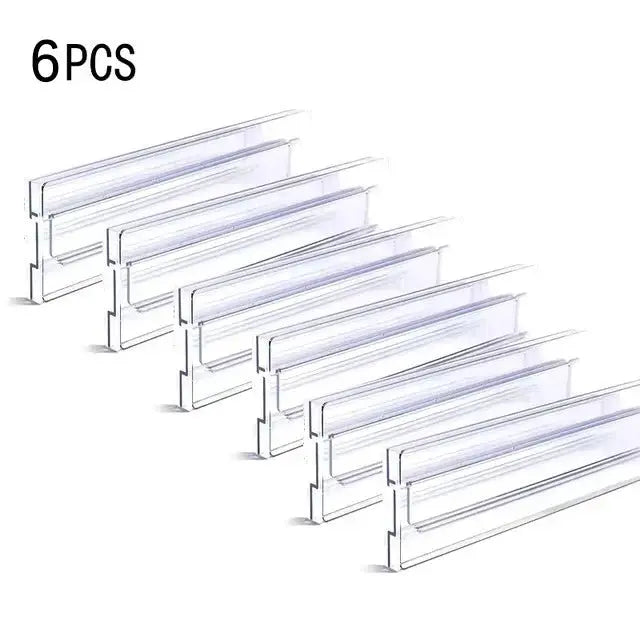 1/2/4/6/8PCS Drawer Wardrobe Dividers Organizers Expandable From Kitchen Drawer Organizer, Clear Plastic Partition Plate Tools - Velvet Haven