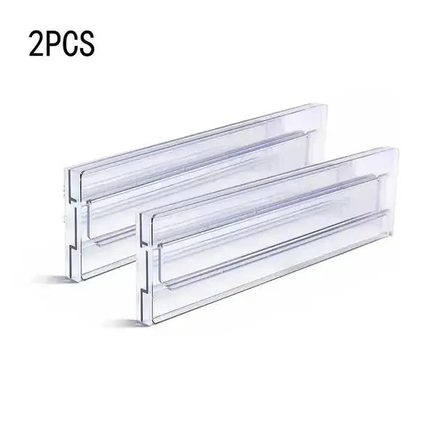 1/2/4/6/8PCS Drawer Wardrobe Dividers Organizers Expandable From Kitchen Drawer Organizer, Clear Plastic Partition Plate Tools - Velvet Haven