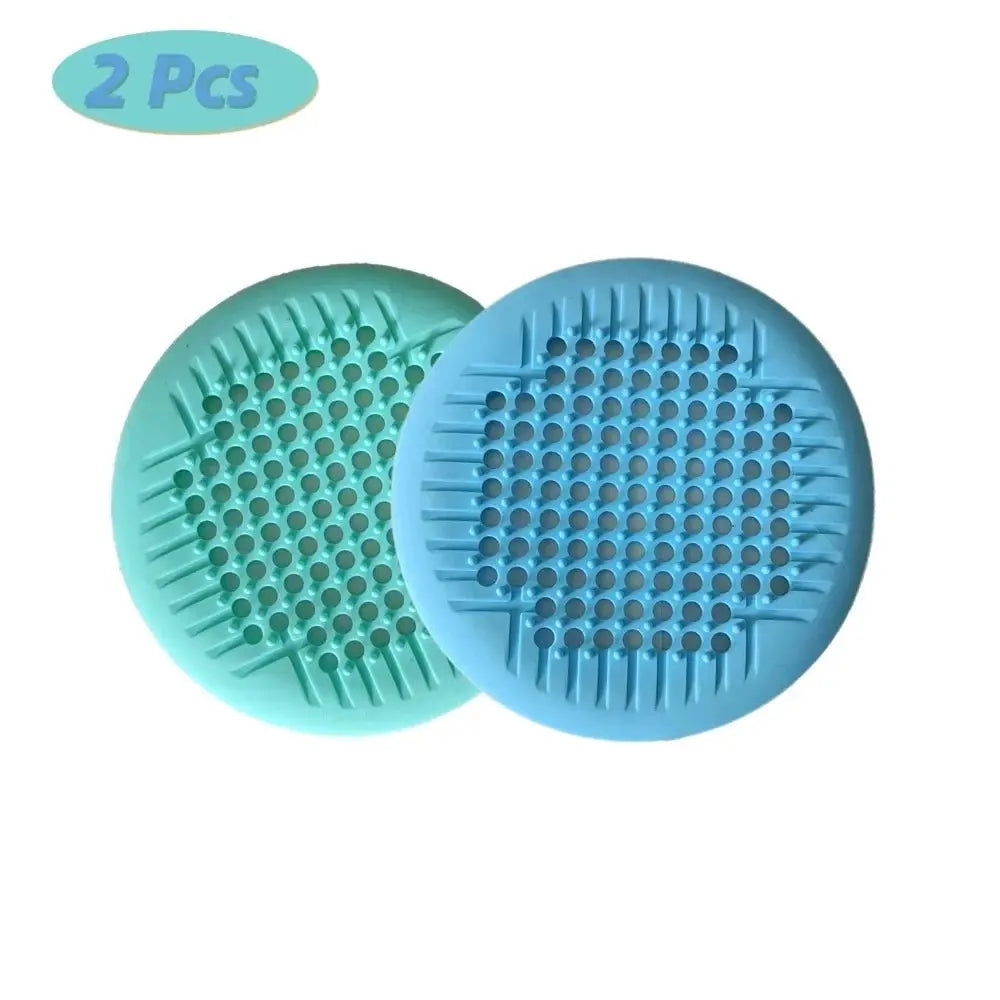1/2/4Pcs Shower Drain Hair Catcher Drain Cover Bathroom Tub with Suction Cup 5.5 Inches Silicone Sink Strainer Suit for Bathtub - Velvet Haven