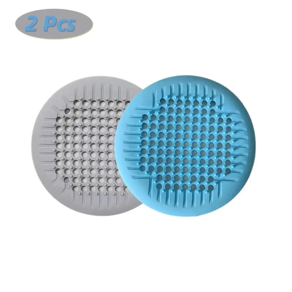 1/2/4Pcs Shower Drain Hair Catcher Drain Cover Bathroom Tub with Suction Cup 5.5 Inches Silicone Sink Strainer Suit for Bathtub - Velvet Haven
