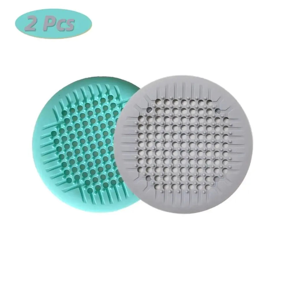 1/2/4Pcs Shower Drain Hair Catcher Drain Cover Bathroom Tub with Suction Cup 5.5 Inches Silicone Sink Strainer Suit for Bathtub - Velvet Haven