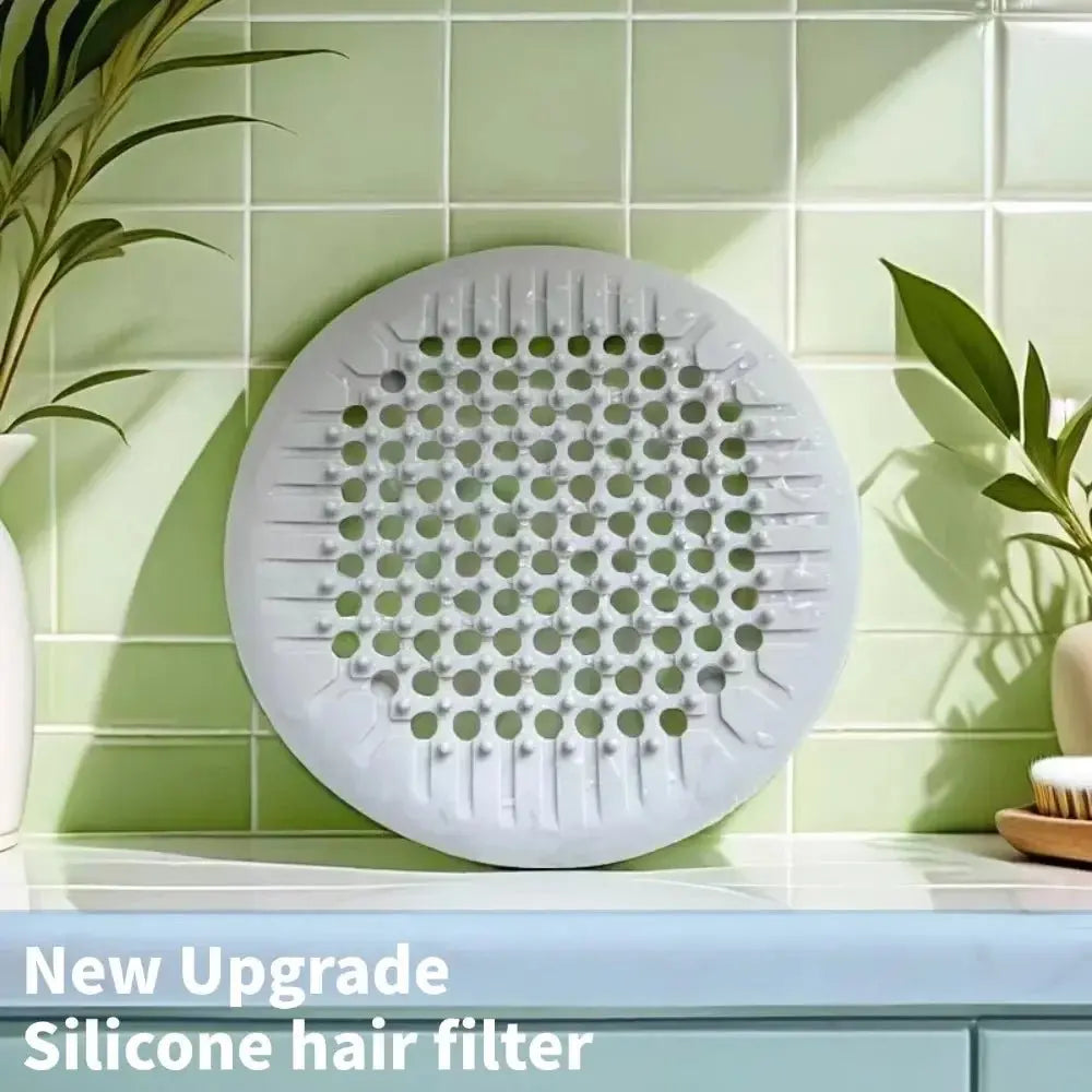 1/2/4Pcs Shower Drain Hair Catcher Drain Cover Bathroom Tub with Suction Cup 5.5 Inches Silicone Sink Strainer Suit for Bathtub - Velvet Haven