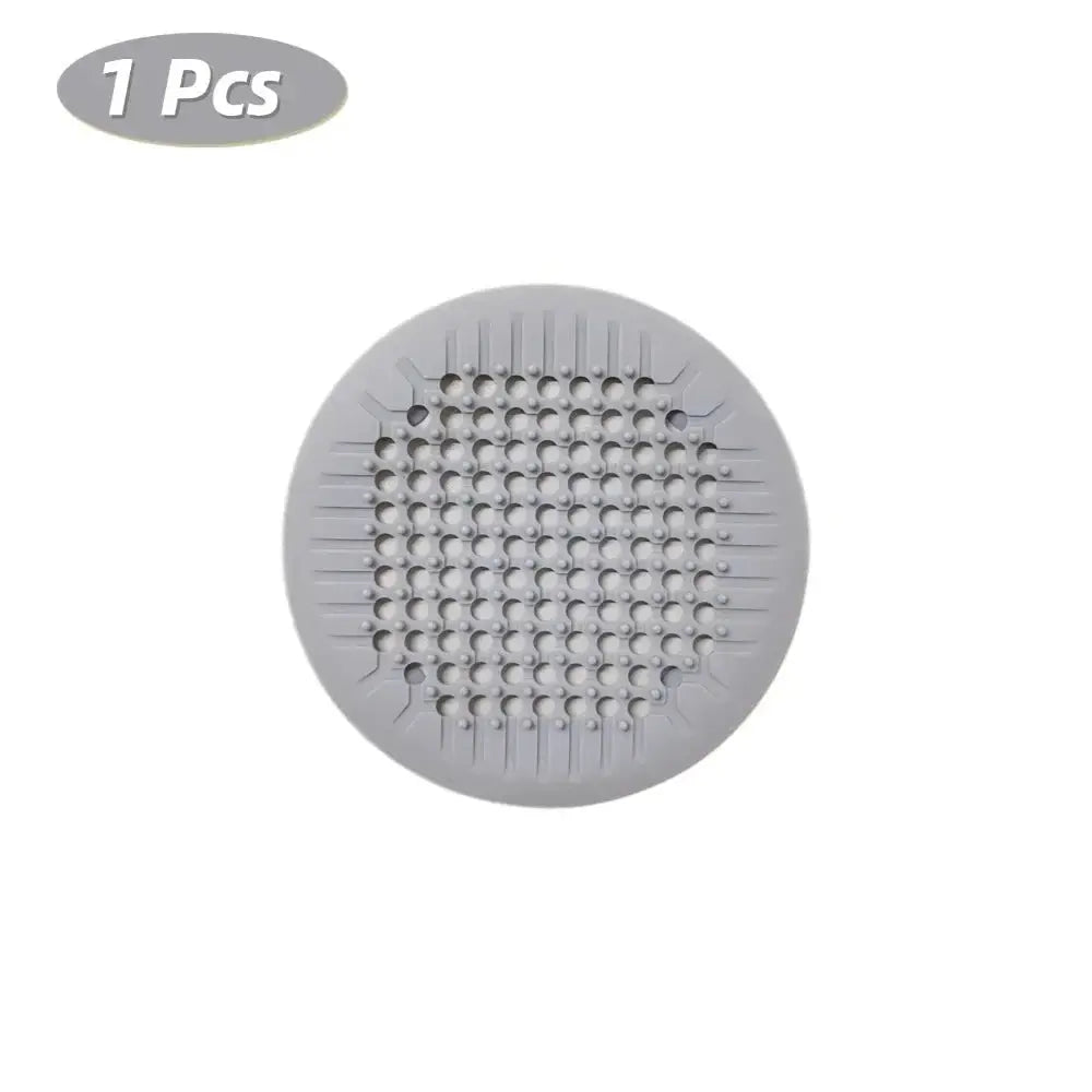 1/2/4Pcs Shower Drain Hair Catcher Drain Cover Bathroom Tub with Suction Cup 5.5 Inches Silicone Sink Strainer Suit for Bathtub - Velvet Haven
