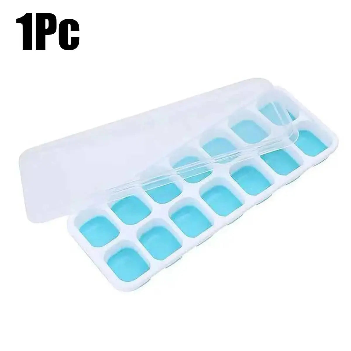 【14-Compartment Ice Mold - Mixed Colors (4 Ice Compartments)】1/2/4 Pack, Ice Cube Mold, Ice Cube Tray, Multifunctional Household - Velvet Haven