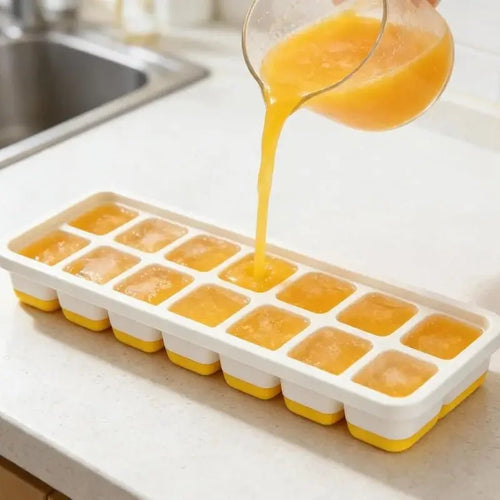 14 Grids Silicone Ice Cube Mold with Cover Square Ice Cube Tray Mold Ice Cube Manufacturer Bar DIY Ice Cocktail Freezing Tool - Velvet Haven