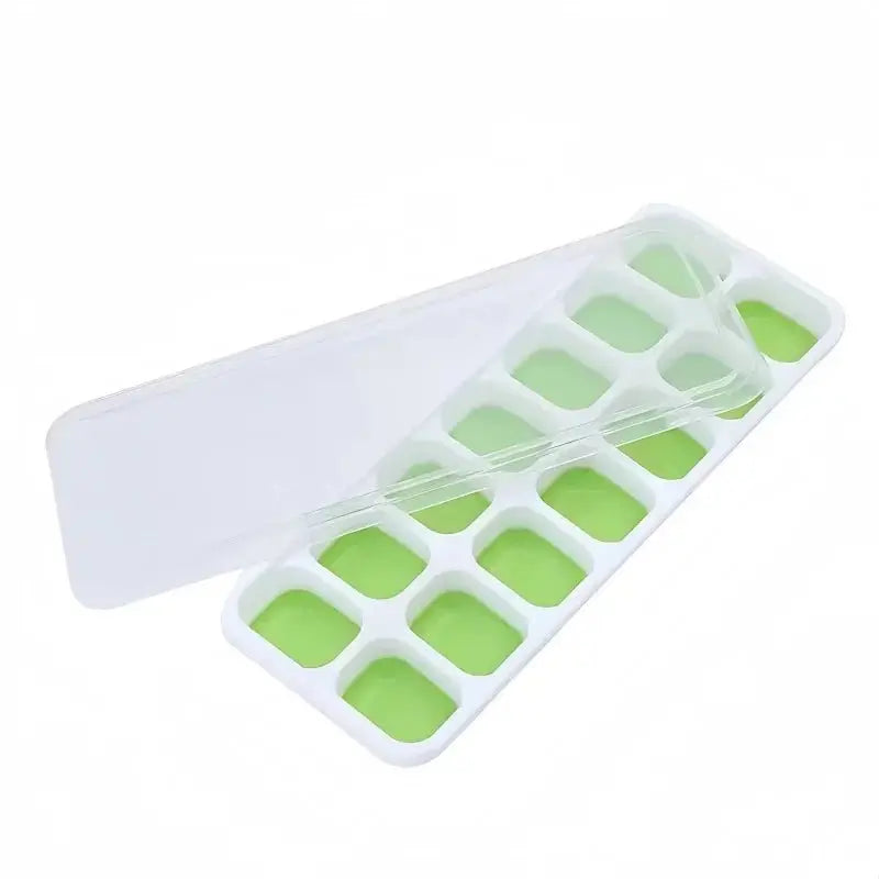 14 Grids Silicone Ice Cube Mold with Cover Square Ice Cube Tray Mold Ice Cube Manufacturer Bar DIY Ice Cocktail Freezing Tool - Velvet Haven
