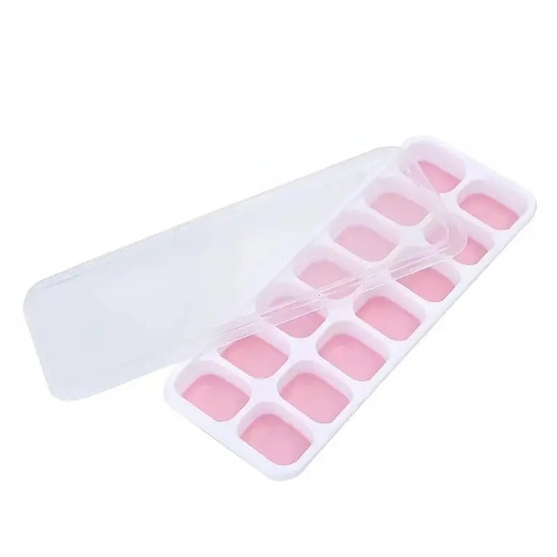 14 Grids Silicone Ice Cube Mold with Cover Square Ice Cube Tray Mold Ice Cube Manufacturer Bar DIY Ice Cocktail Freezing Tool - Velvet Haven