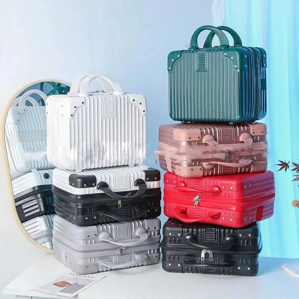 14 inch Mini Travel Suitcase Cosmetic Box Hand Luggage Organizer Makeup Case Small Password Box Boarding Case - Velvet Haven