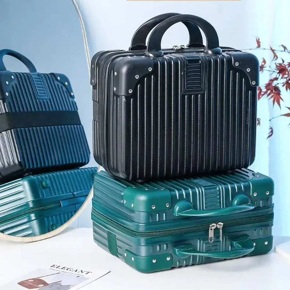 14 inch Mini Travel Suitcase Cosmetic Box Hand Luggage Organizer Makeup Case Small Password Box Boarding Case - Velvet Haven