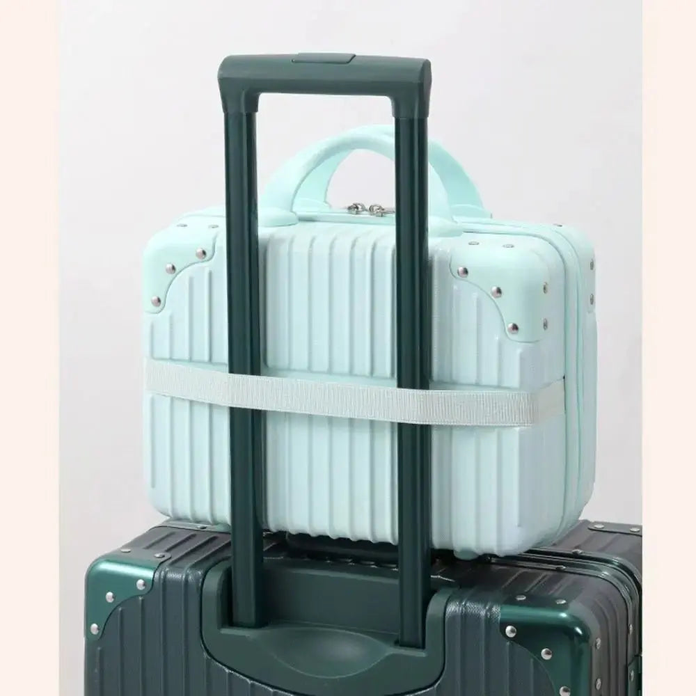 14 inch Mini Travel Suitcase Cosmetic Box Hand Luggage Organizer Makeup Case Small Password Box Boarding Case - Velvet Haven