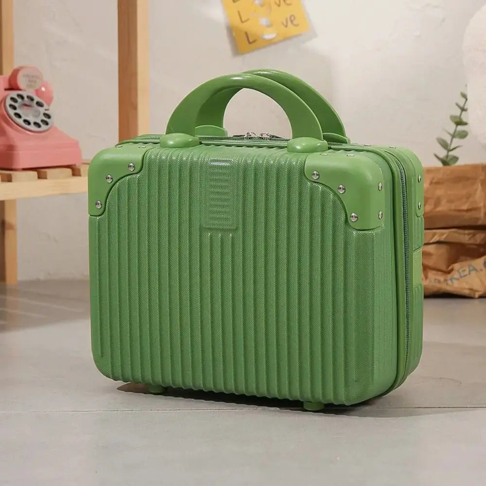 14 inch Mini Travel Suitcase Cosmetic Box Hand Luggage Organizer Makeup Case Small Password Box Boarding Case - Velvet Haven