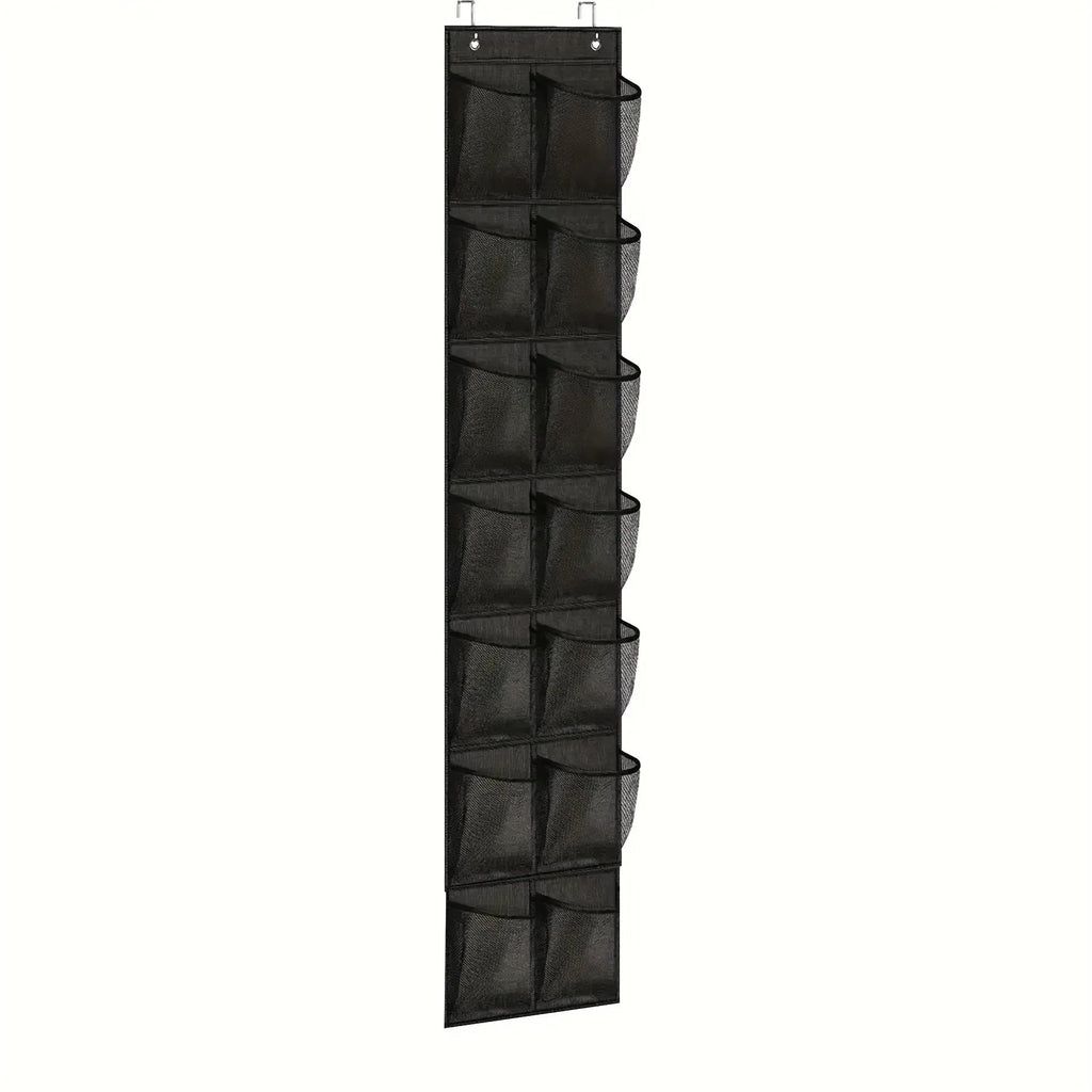 14/24/40 Grids Over The Door Shoe Rack Mesh Pockets Hanging Shoe Organizer For Closet Hanging Shoe Rack Holder - Velvet Haven