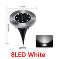 1/4/8Pcs Solar Lights Outdoor 8/20LEDs Disk Underground Lamp Spotlight Buried Solar Light for Home Garden Lawn Yard Decoration - Velvet Haven