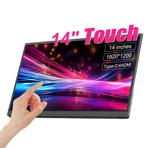 14inch Portable Monitor Touch Ultra-thin 1200P IPS USB-C HDMI External Second Screen for Laptop PC Cell Phone Switch PS4/5 Xbox - Velvet Haven