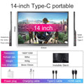 14inch Portable Monitor Touch Ultra-thin 1200P IPS USB-C HDMI External Second Screen for Laptop PC Cell Phone Switch PS4/5 Xbox - Velvet Haven