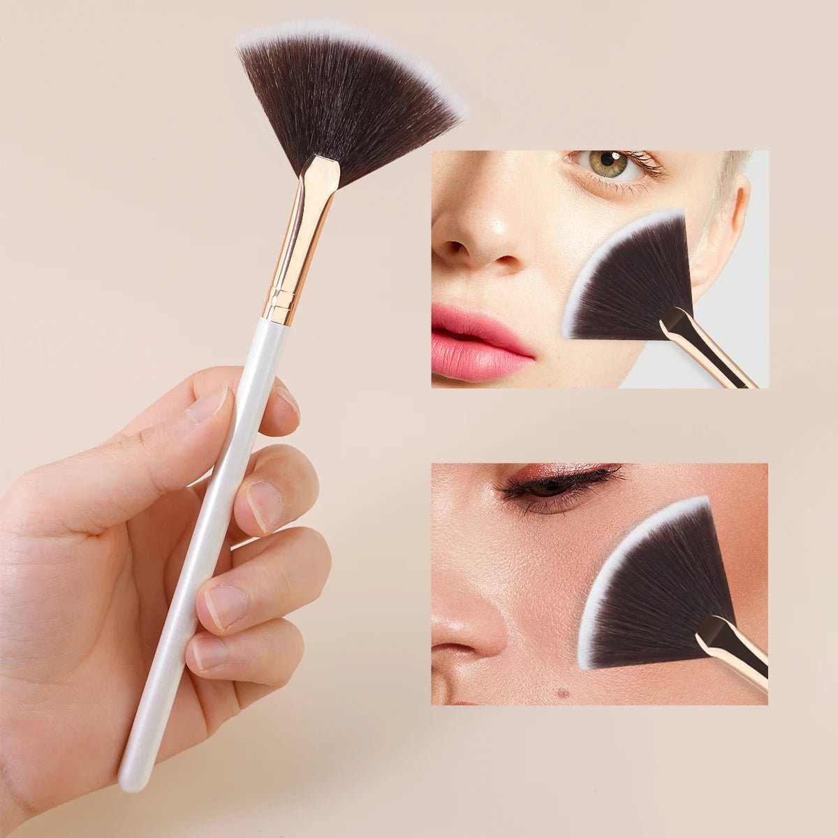 1/5/10pcs Fan Shape Facial Mask Brush Multifunctional Makeup Brushes Women Facial Body Beauty Makeup Tools Brush - Velvet Haven