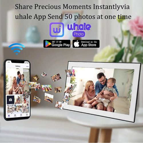 15.6 inch built in 32GB WiFi Large touch ips digital photo frame 1920*1080 WiFi Smart Frame Share Photos and Videos via frameo - Velvet Haven